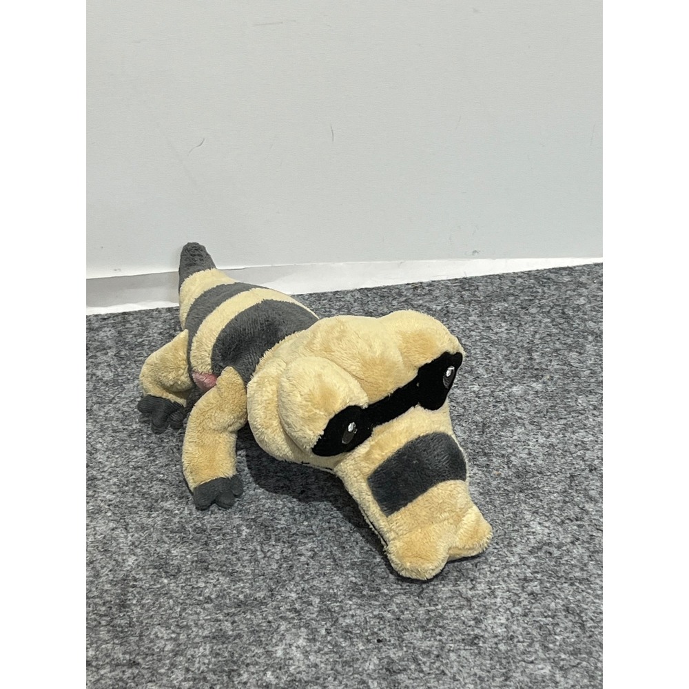 Pokemon Sandile Plush 2011 Jakks Pacific Tan Charcoal Striped Stuffed Toy